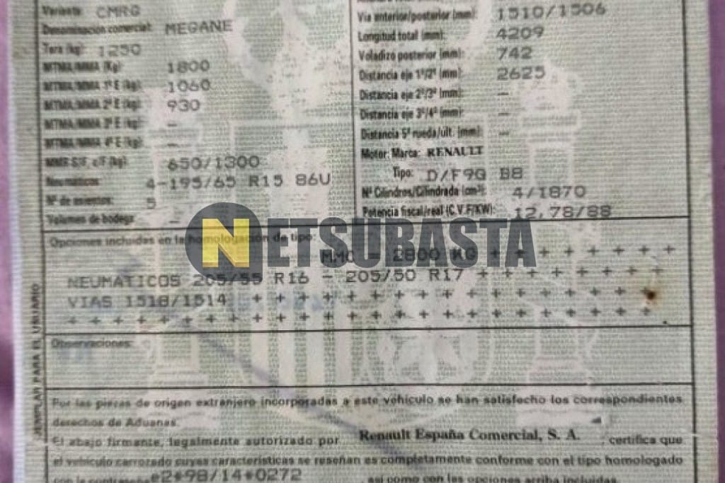 Renault Megane 1.9 dCi 2005