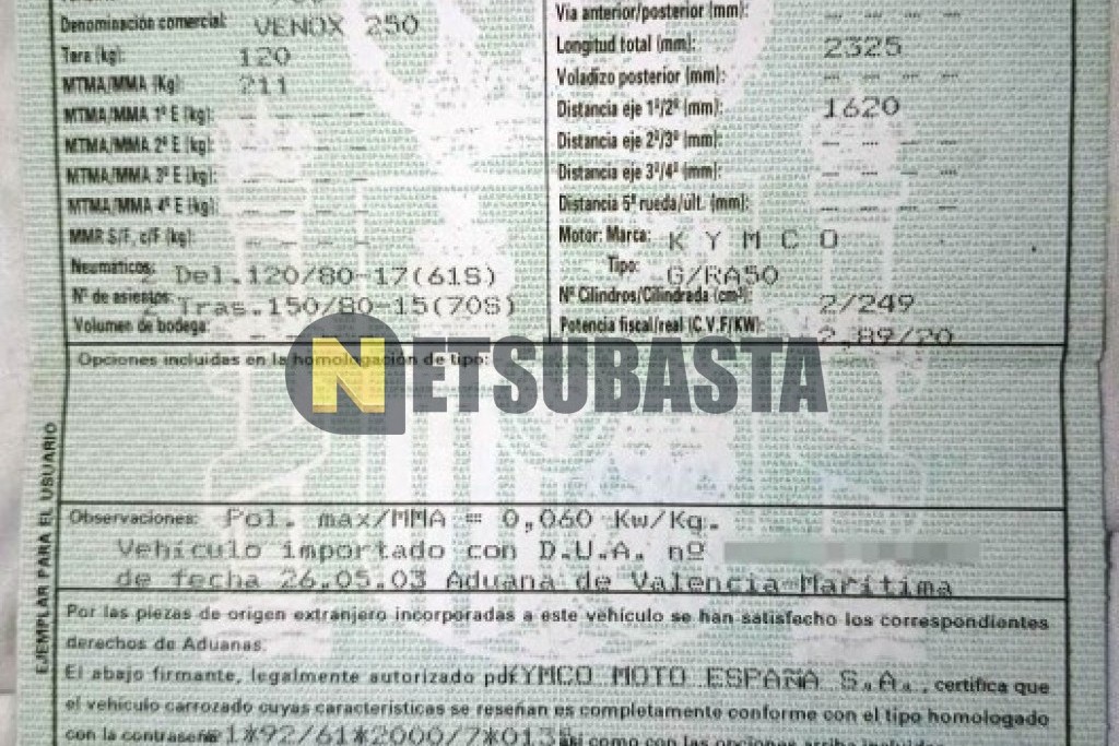 Kymco Venox 250 2003