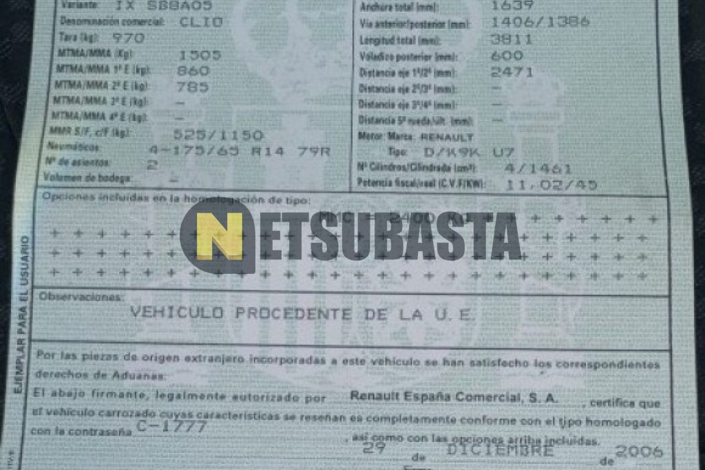 Renault Clio Societe 1.5 dCi 2007