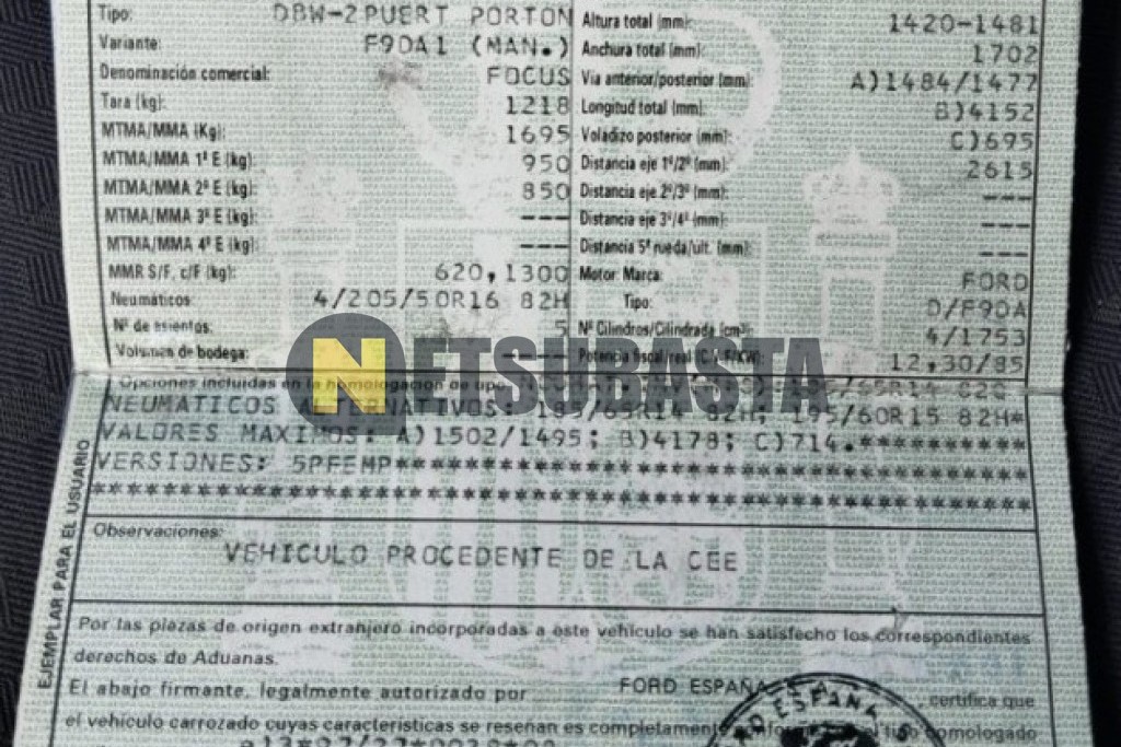 Ford Focus 1.8 TDCi 2001