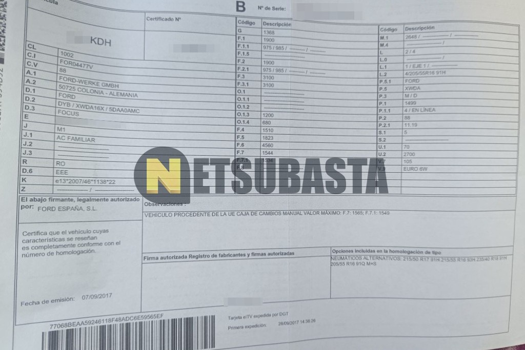 Ford Focus Sportbreak 1.5 TDCi 2017