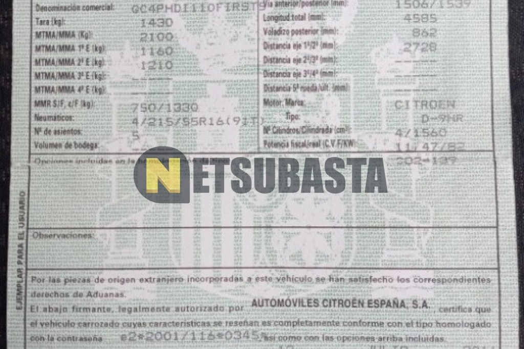 Citroën Grand C4 Picasso 1.6 HDi 2011