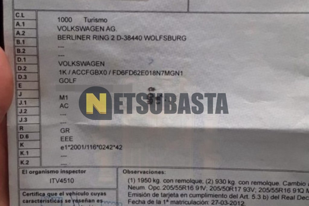 Volkswagen Golf GTD 2.0 TDI DSG 2012