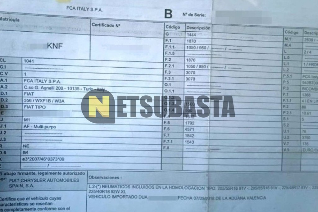 Fiat Tipo SW 1.4 GLP 2018
