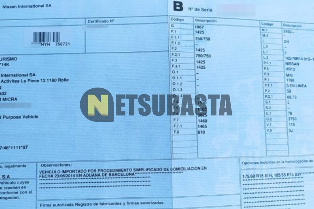 Nissan Micra 1.2 2014