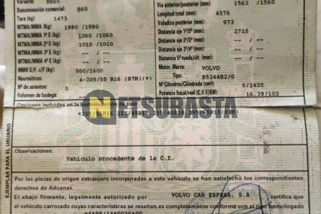 Volvo S60 2.4 2001