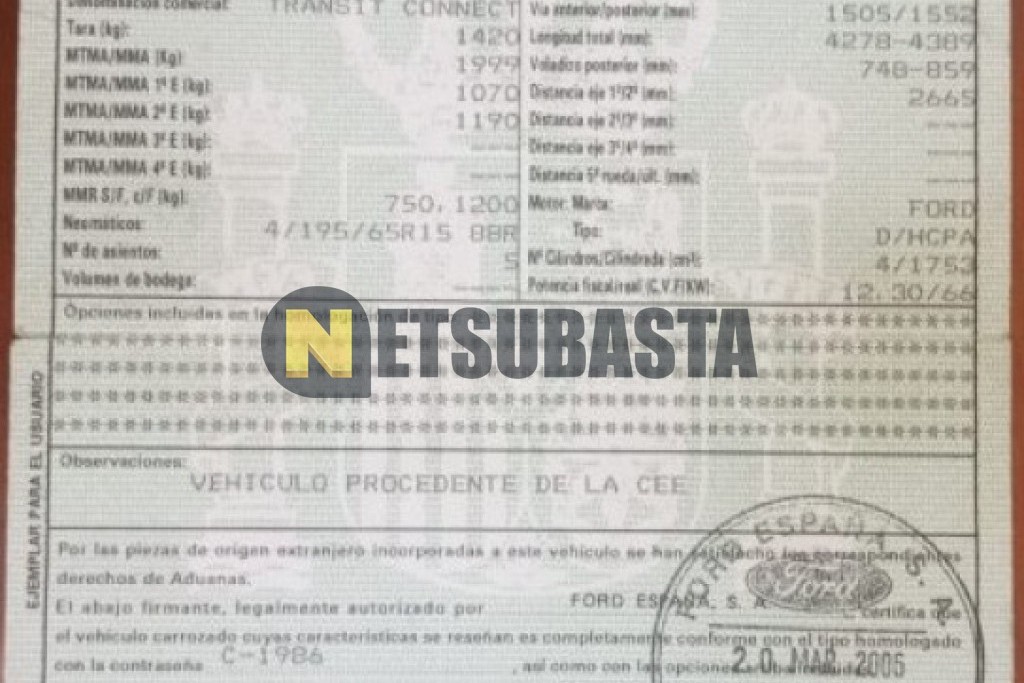 Ford Tourneo Connect Kombi 1.8 TDCi 2006