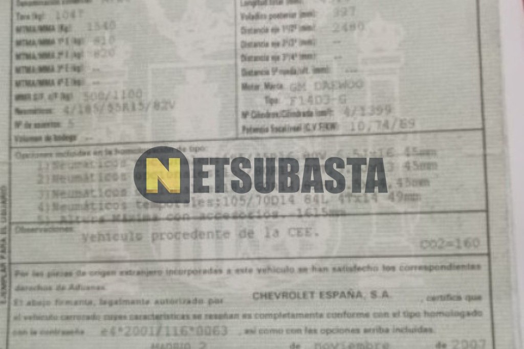 Chevrolet Aveo 1.4 2008