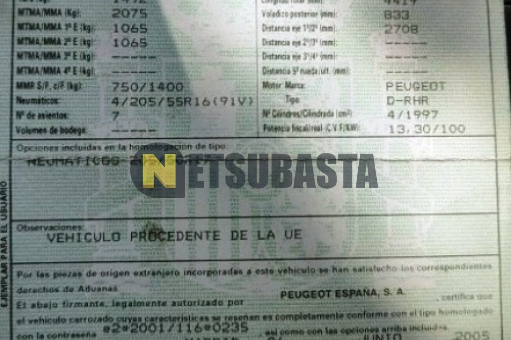 Peugeot 307 SW 2.0 HDI 2005