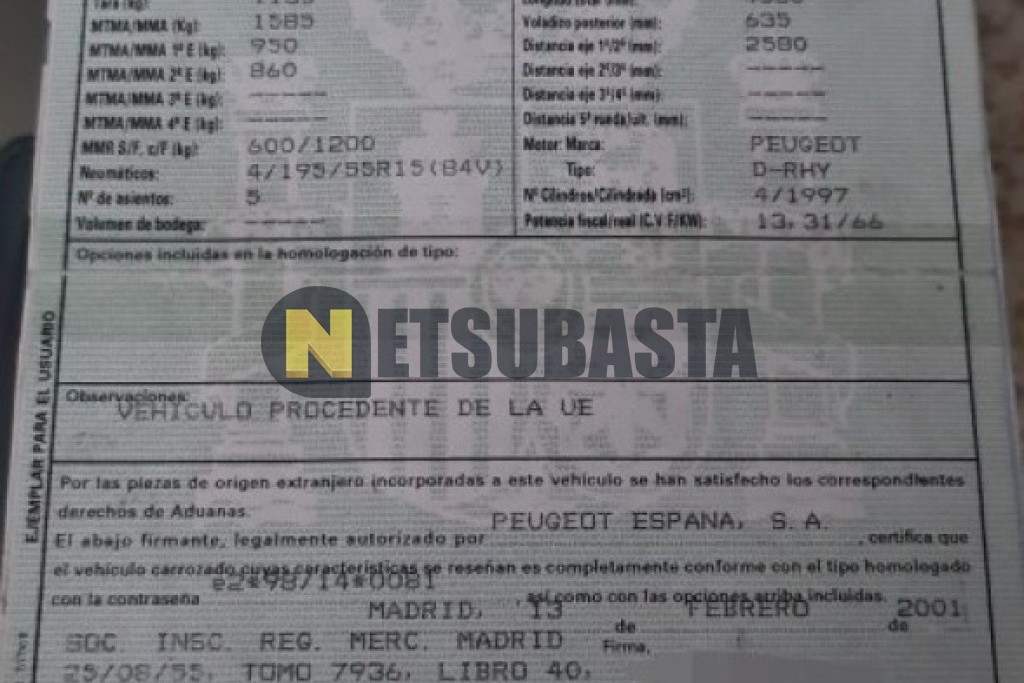 Peugeot 306 2.0 HDI 2001