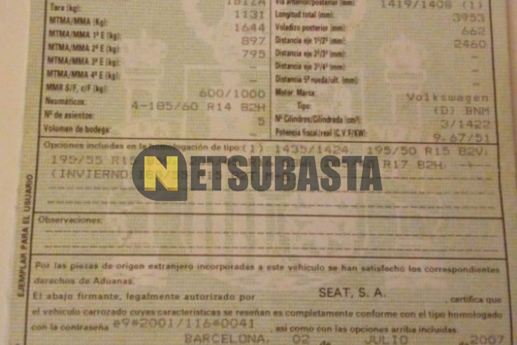 Seat Ibiza 1.4 TDI 2007