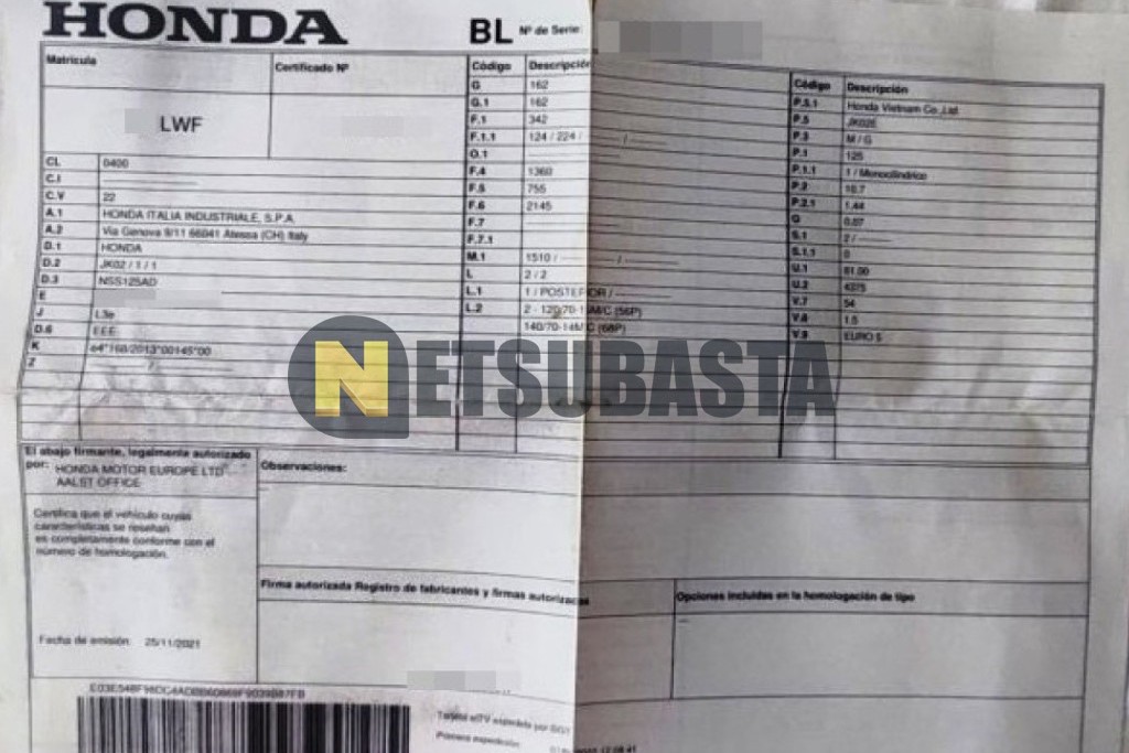 Honda Forza 125 2022