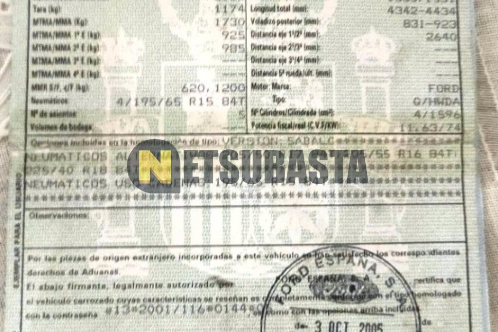 Ford Focus 1.6 2005