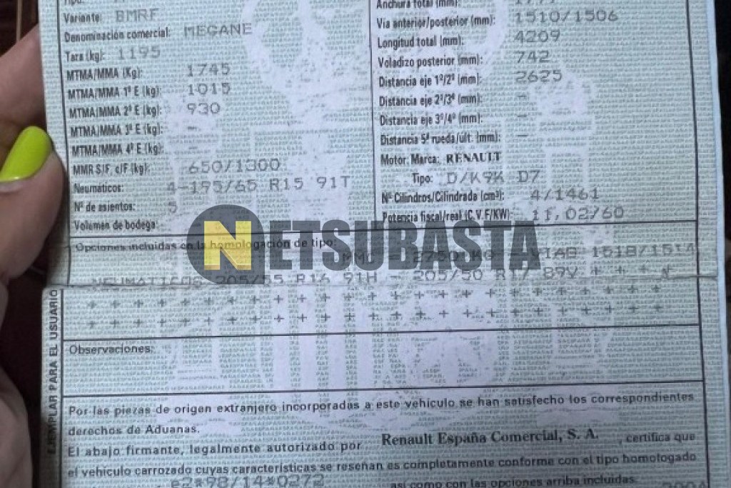 Renault Megane 1.5 dCi 2004