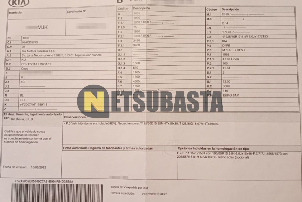 Kia Ceed Tourer 1.6 CRDi MHEV 2023