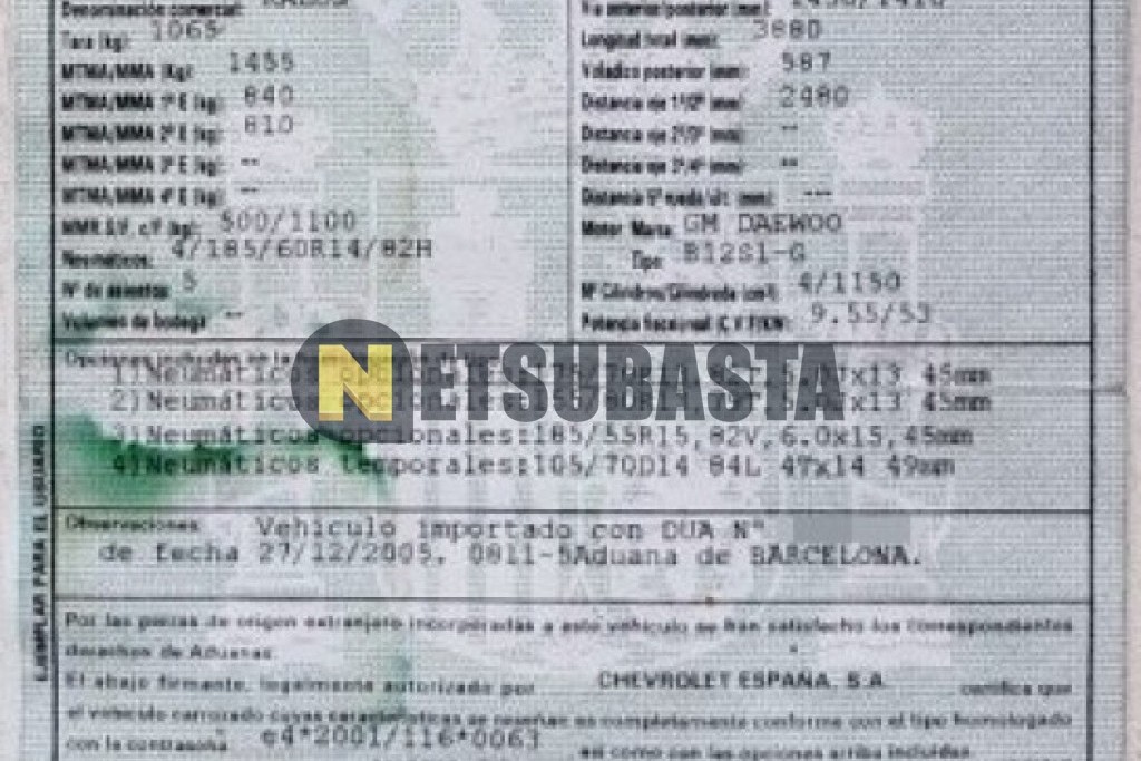 Chevrolet Kalos 1.2 2006