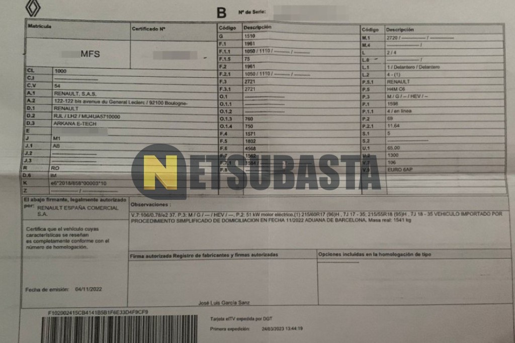 Renault Arkana 1.6 E-TECH full hybrid 2023