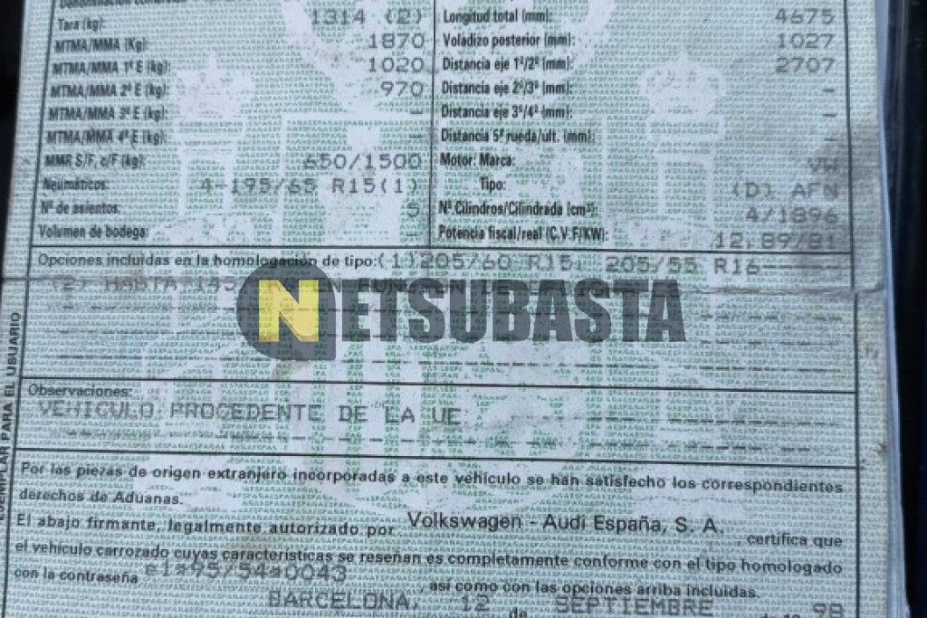 Volkswagen Passat 1.9 TDI 1998