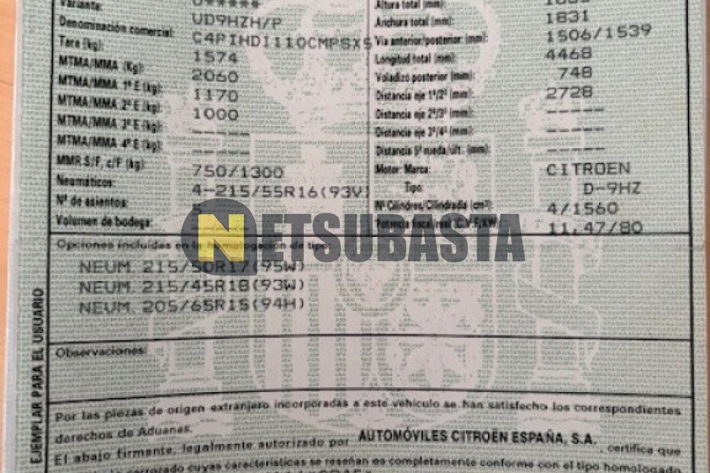 Citroën C4 Picasso 1.6 HDi CMP 2007