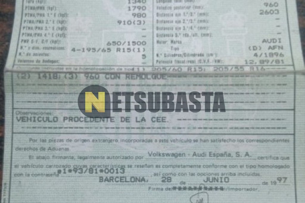 Audi A4 1.9 TDI 1997