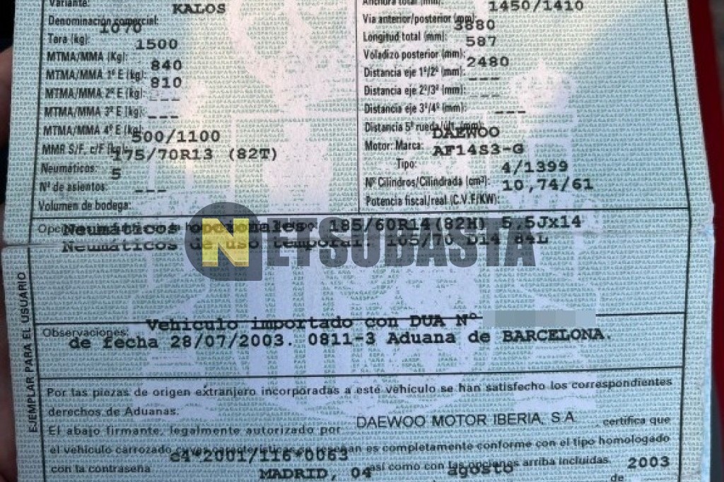 Daewoo Kalos 1.4 2003