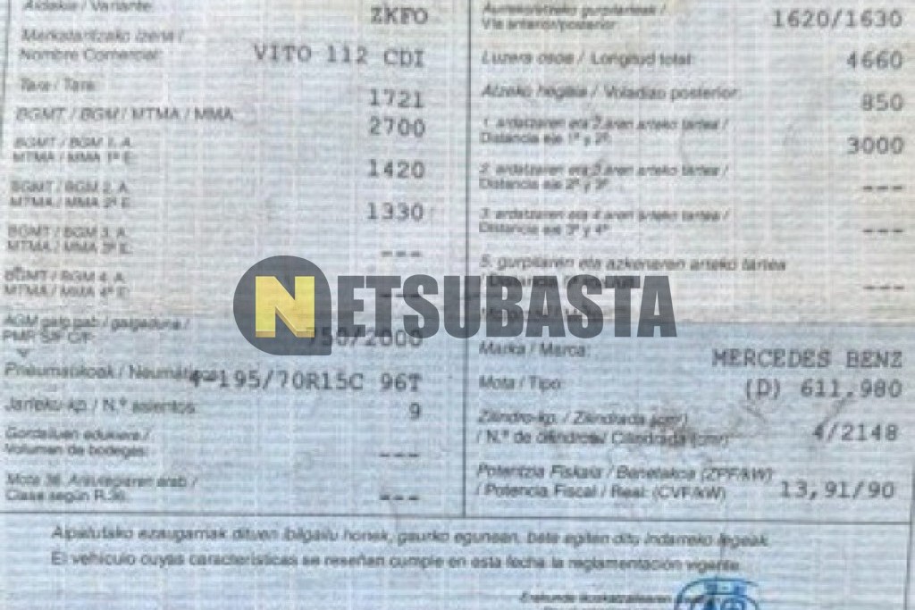 Mercedes-Benz Vito 112 CDI Aut. 2003