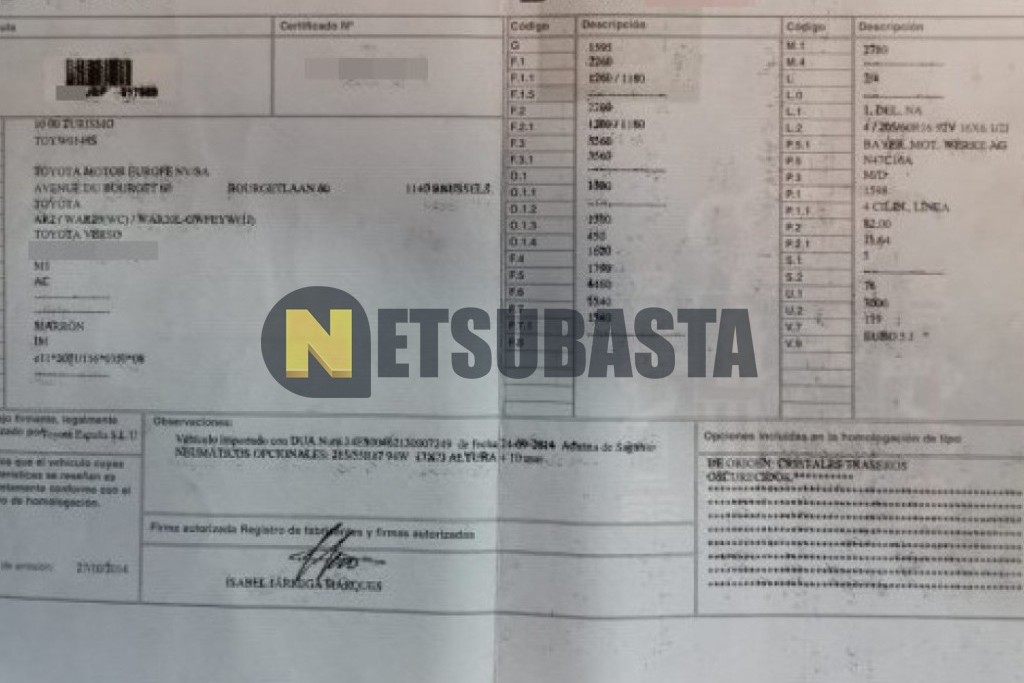 Toyota Verso 115D 2014