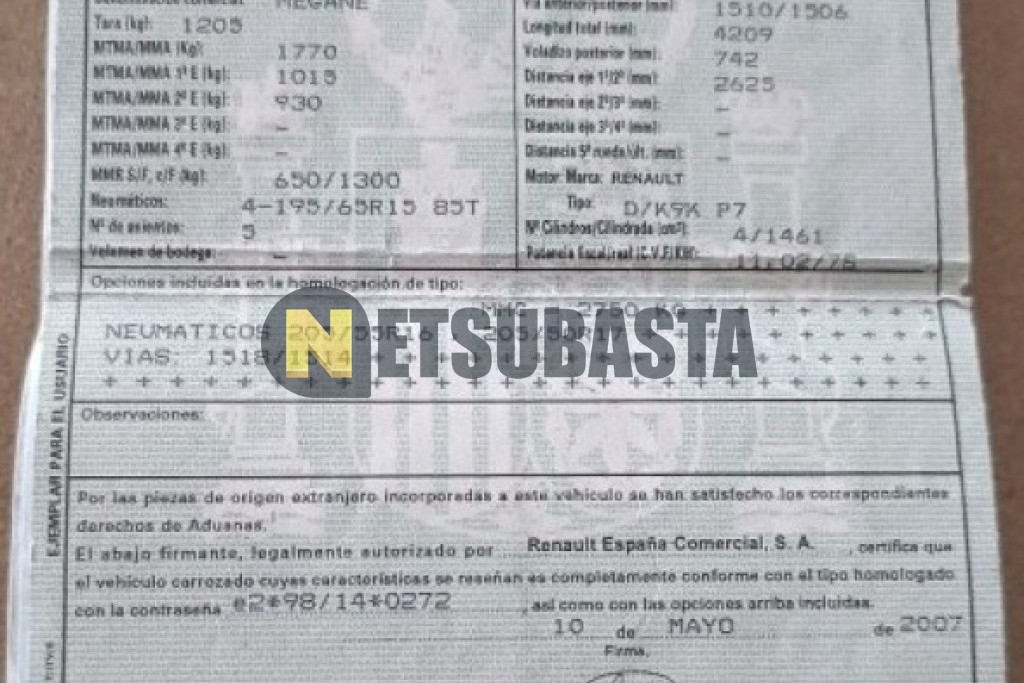 Renault Megane 1.5 dCi 2007
