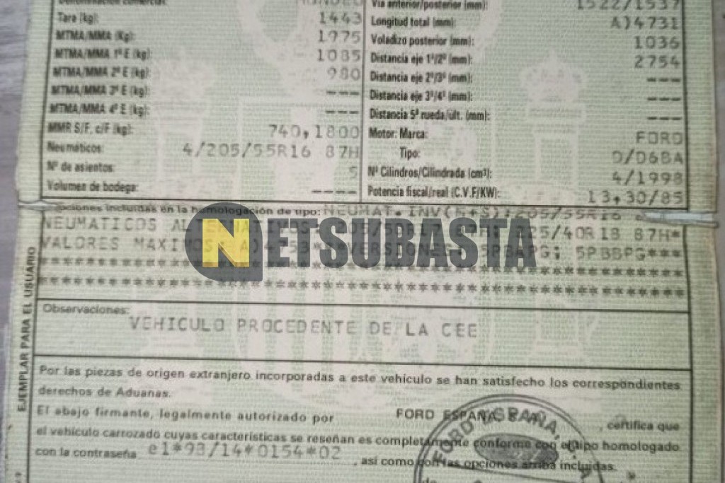 Ford Mondeo 2.0 TDdi 2001