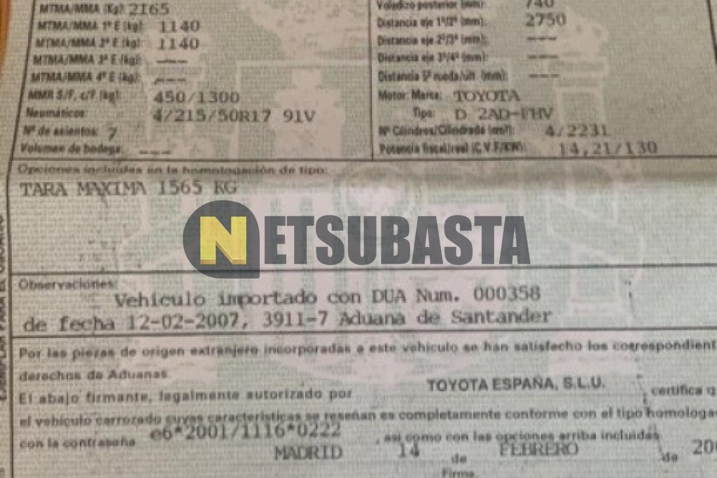 Toyota Corolla Verso 2.2 D4D 2007