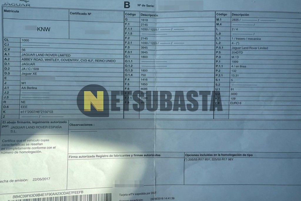 Jaguar XE 2.0 Diesel Auto 2018