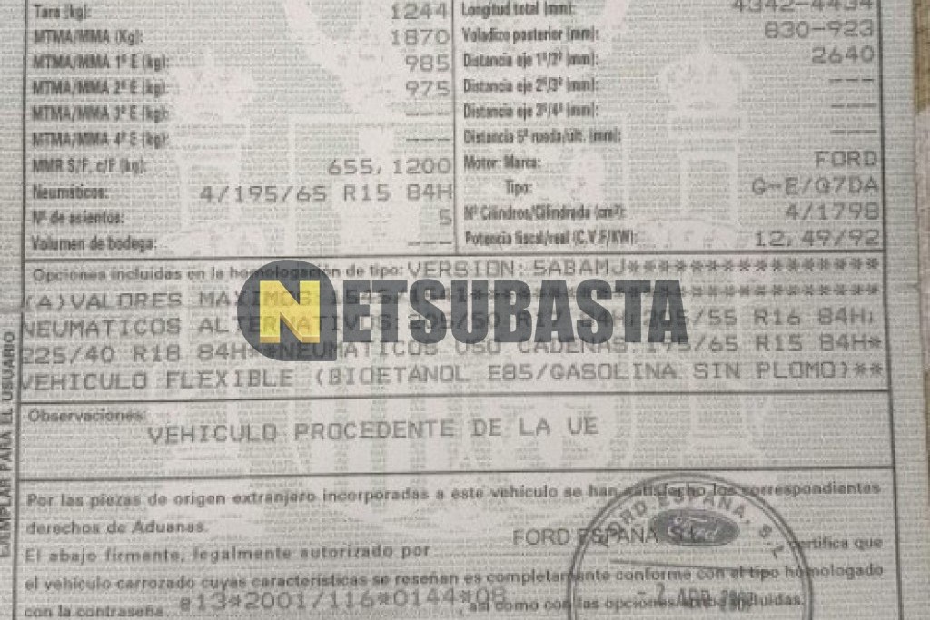 Ford Focus 1.8 2007