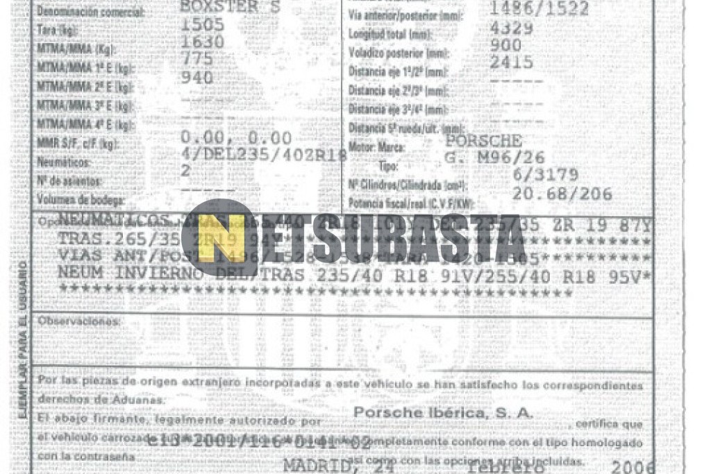 Porsche Boxster S 2006