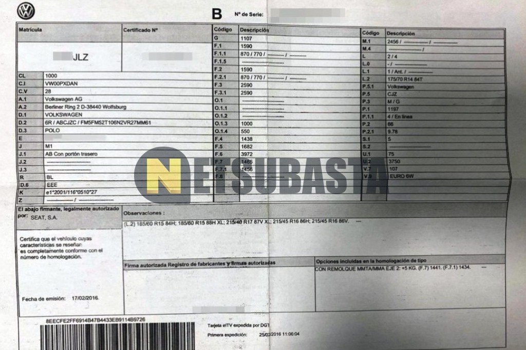 Volkswagen Polo 1.2 TSI BMT 2016