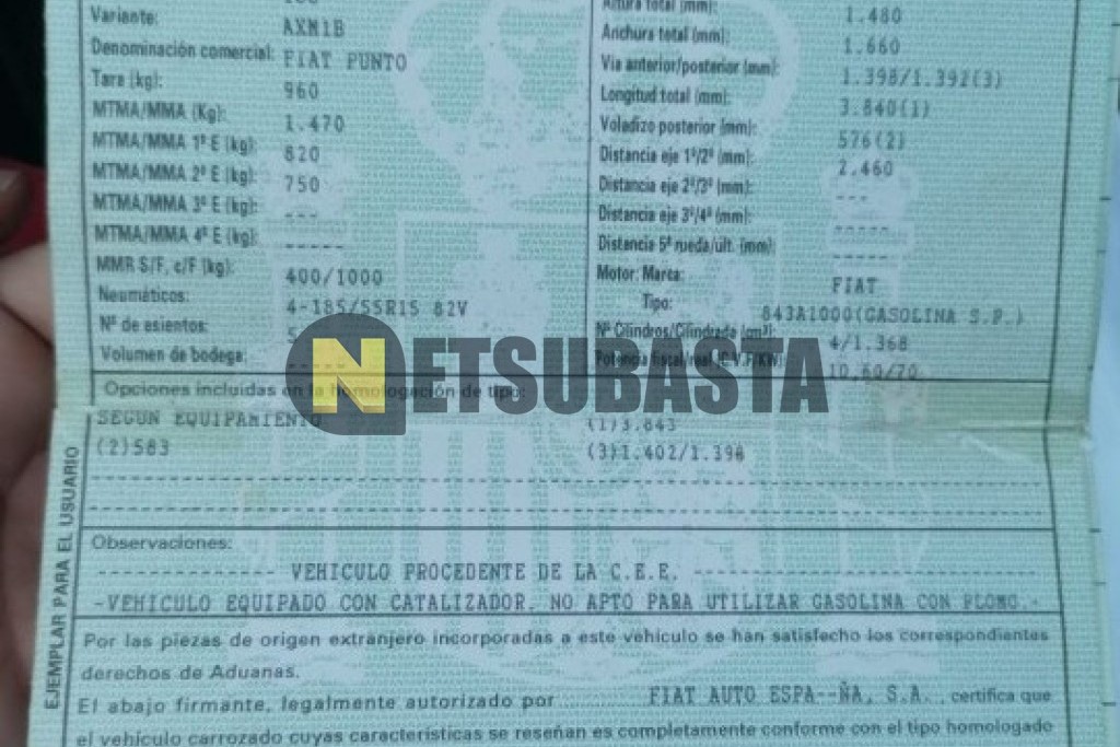 Fiat Punto 1.4 16v 2004