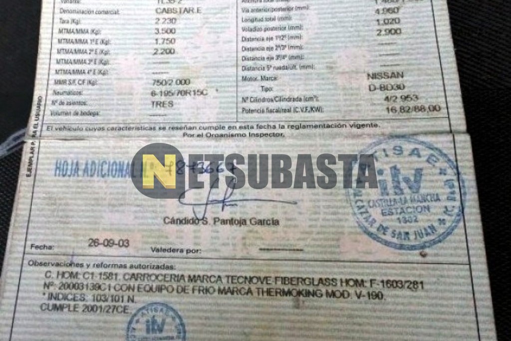 Nissan Cabstar E 120 2003