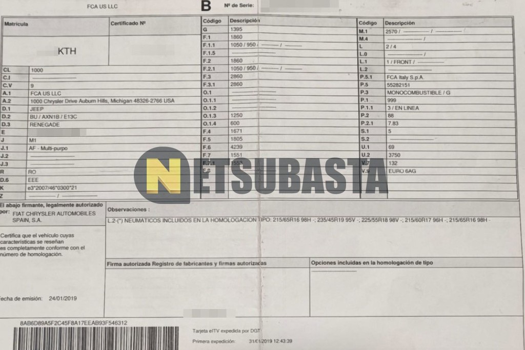 Jeep Renegade 1.0 Turbo 2019