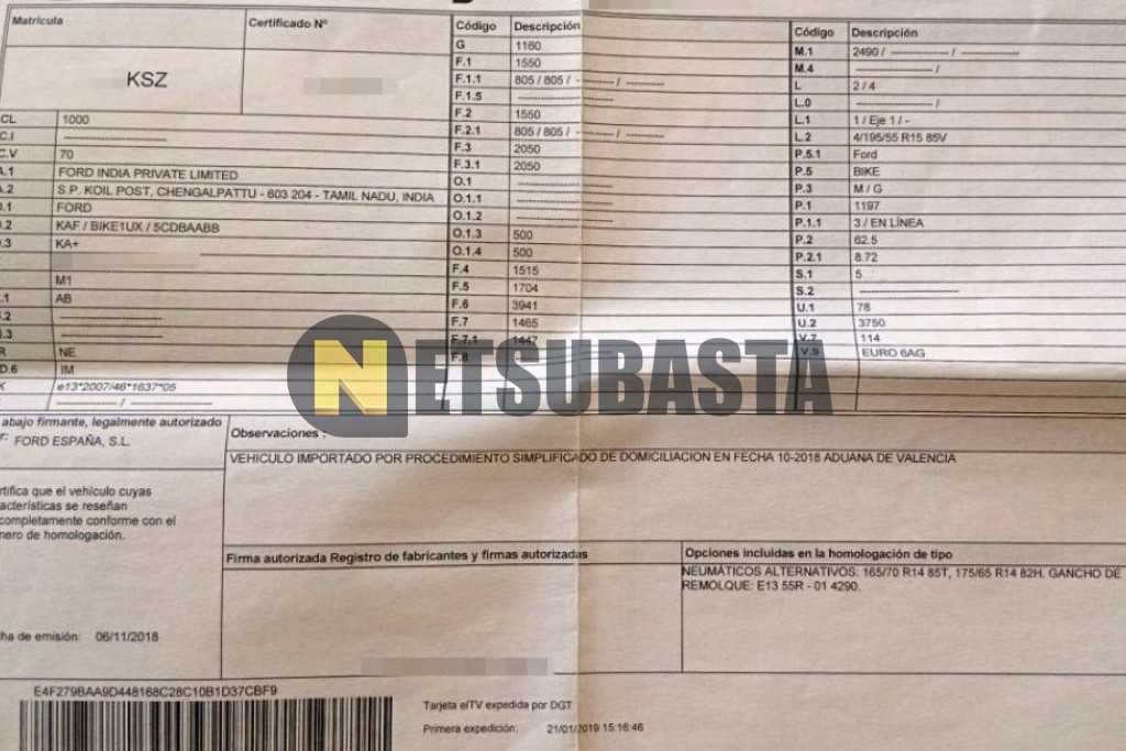 Ford Ford KA+ 1.19 Ti-VCT 2019