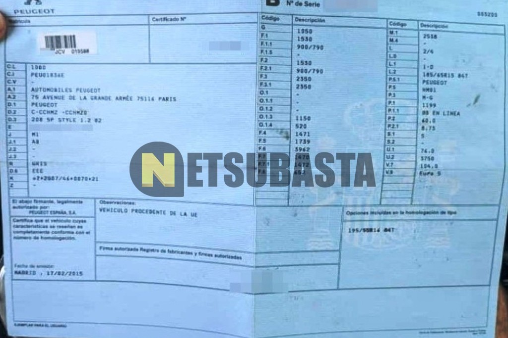 Peugeot 208 1.2 PureTech 2015