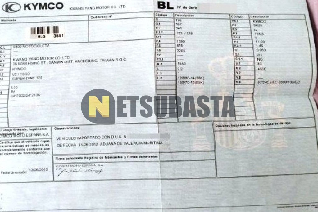 Kymco Super Dink 125 ABS 2012