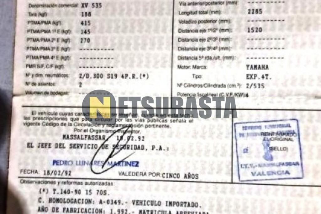 Yamaha XV 535 Virago 1992