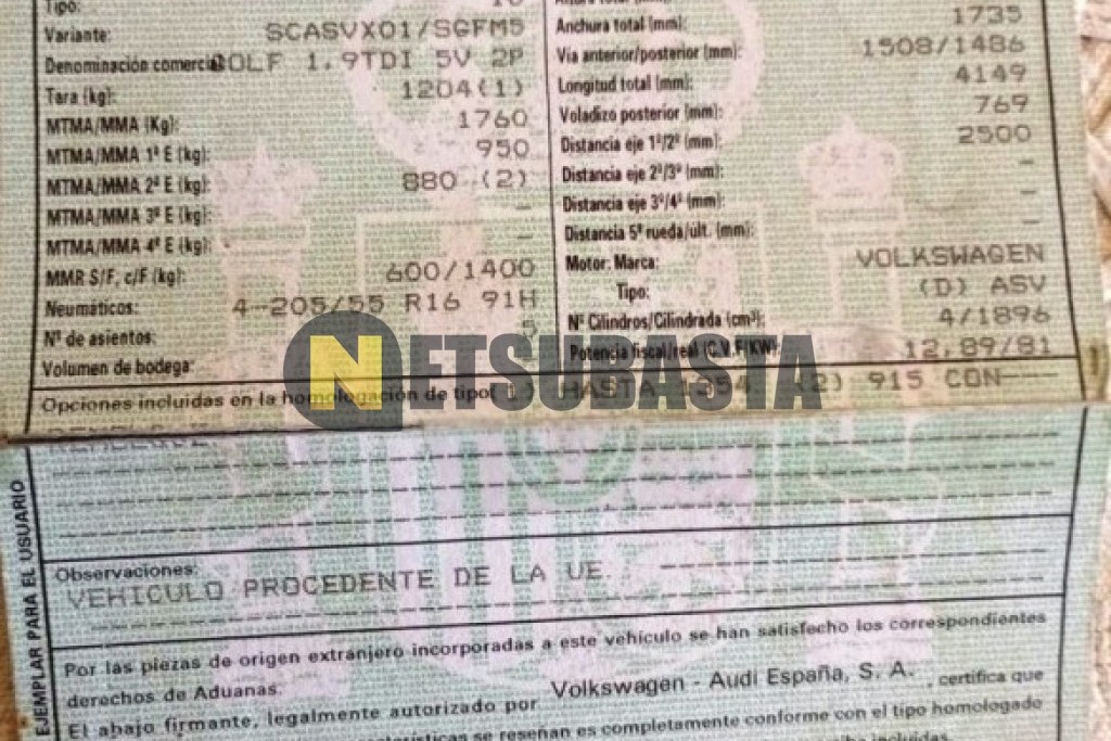 Volkswagen Golf 1.9 TDI 2002