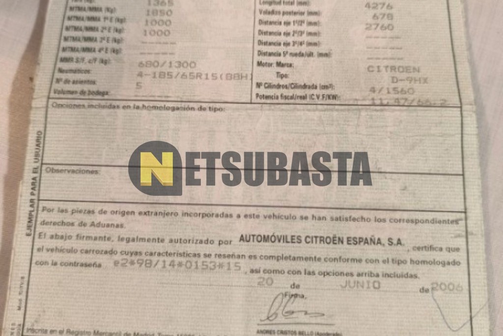 Citroën Xsara Picasso 1.6 HDi 2006