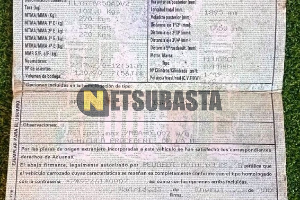 Peugeot ELYSTAR 50 2008