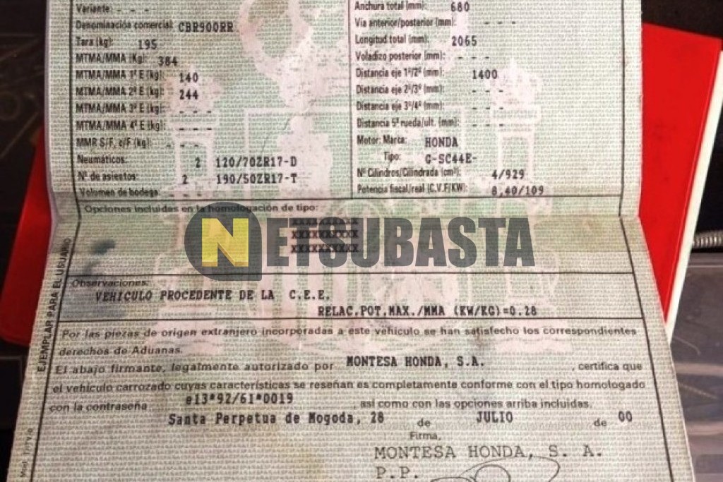 Honda CBR 900RR 2000