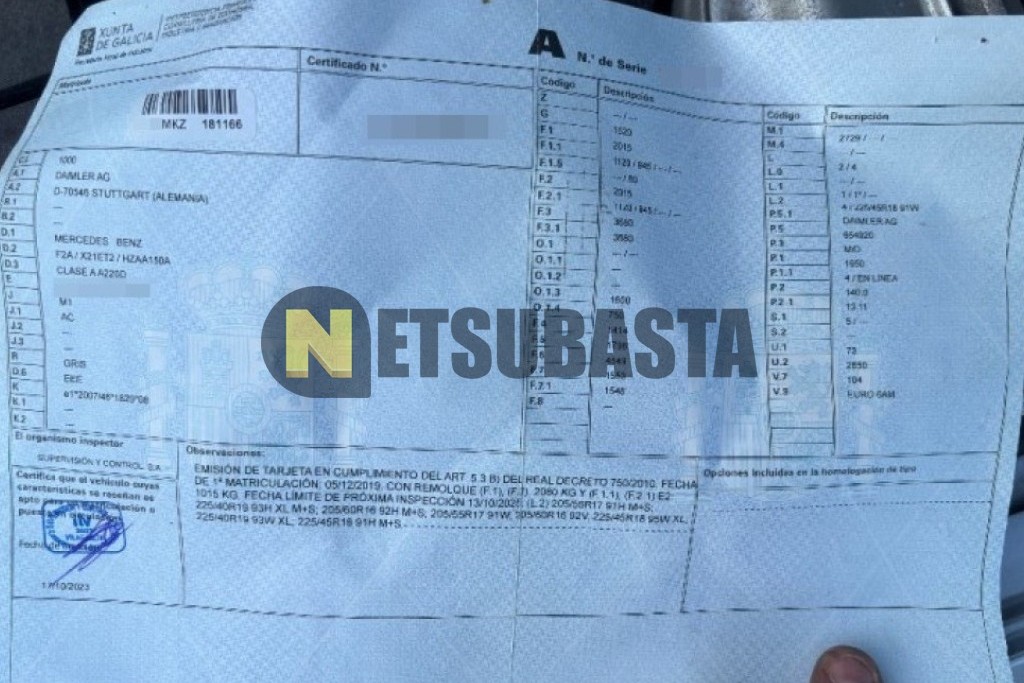 Mercedes-Benz A 220 d 8G-DCT 2019