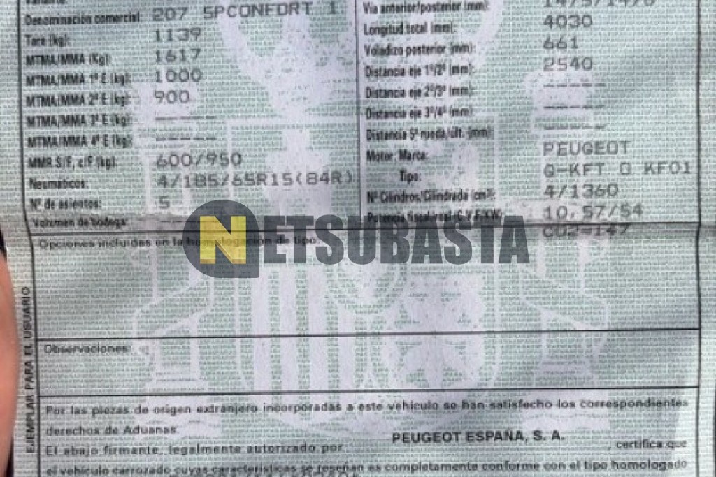 Peugeot 207 1.4i 2010