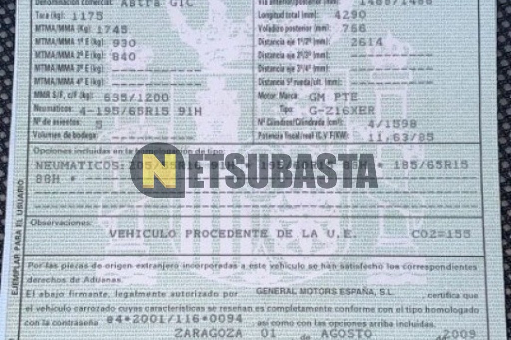 Opel Astra GTC 1.6 2009