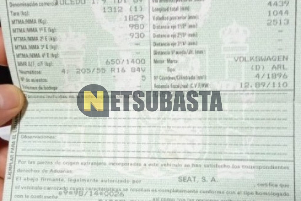 Seat Toledo 1.9 TDI 2001