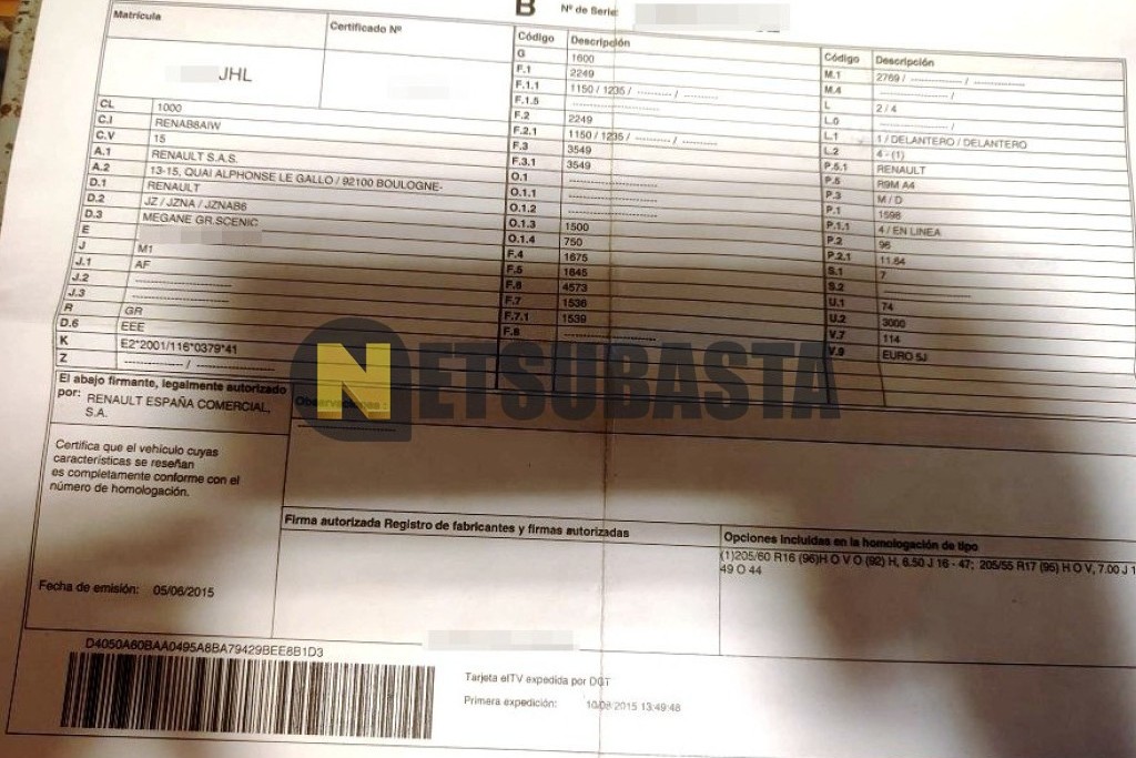 Renault Grand Scénic 1.6 dCi 2015